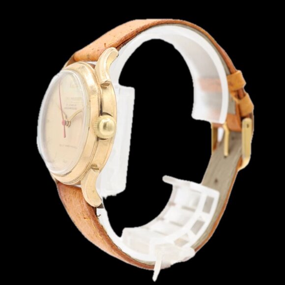 Vintage Hallmark Men's Automatic Wristwatch Swiss 10k Rolled Gold Platew/Box - Picture 7 of 7